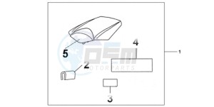 CBR1000RR9 Europe Direct - (ED / MME REP) drawing REAR SEAT COWL REPSOL