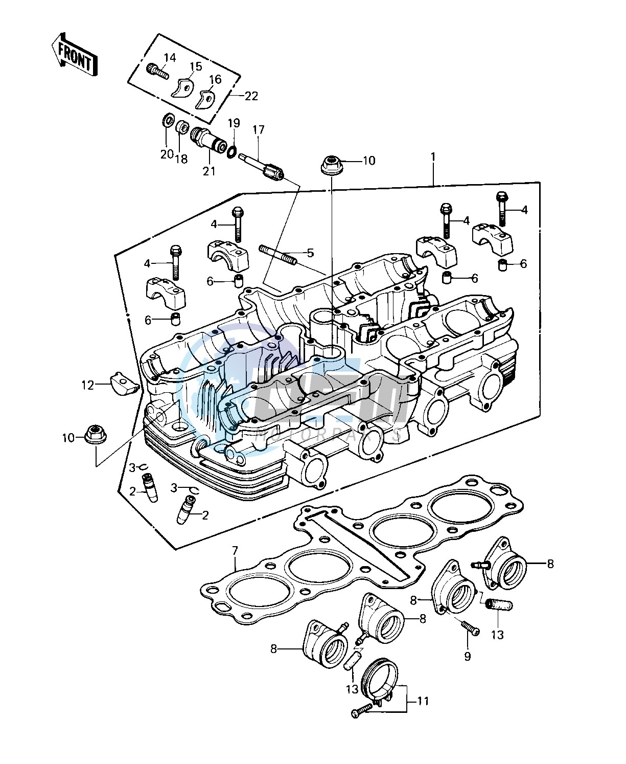 CYLINDER HEAD -- 80-81 C1_C2- -