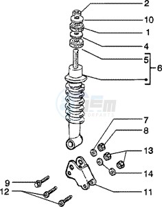 Skipper 125 4t drawing Rear Damper