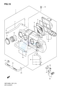 GSF-1250S BANDIT EU drawing AIR CLEANER