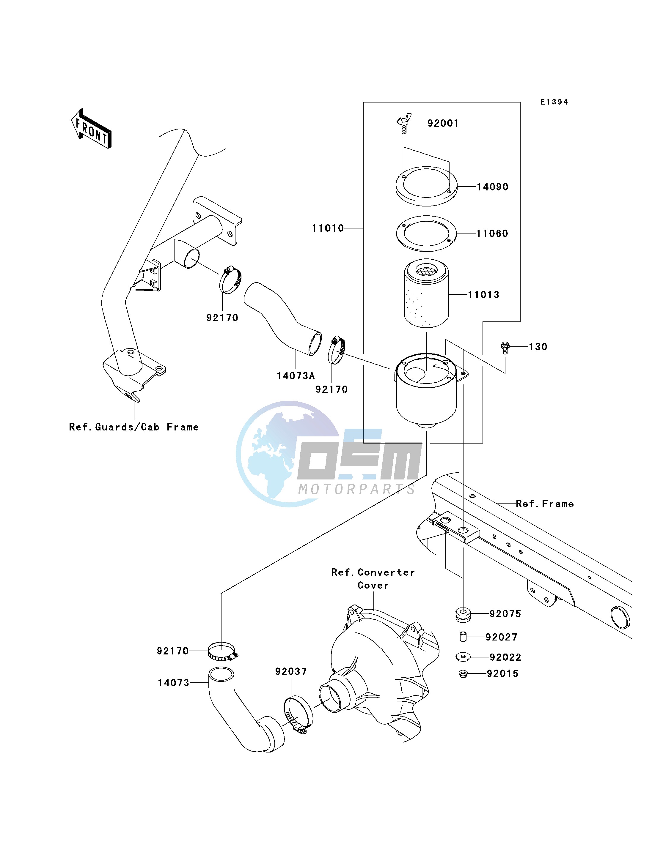 AIR CLEANER-BELT CONVERTER