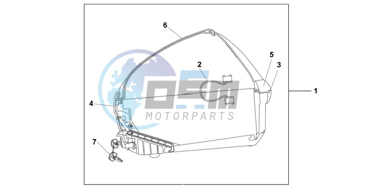 45L TOP BOX SHASTA WHITE