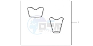 CBR1000RR9 Korea - (KO / MME SPC) drawing RACING STICKERSSET