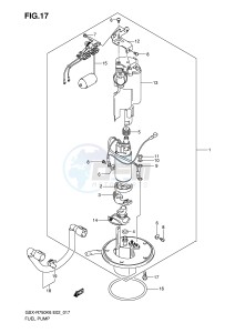 GSX-R750 (E2) drawing FUEL PUMP