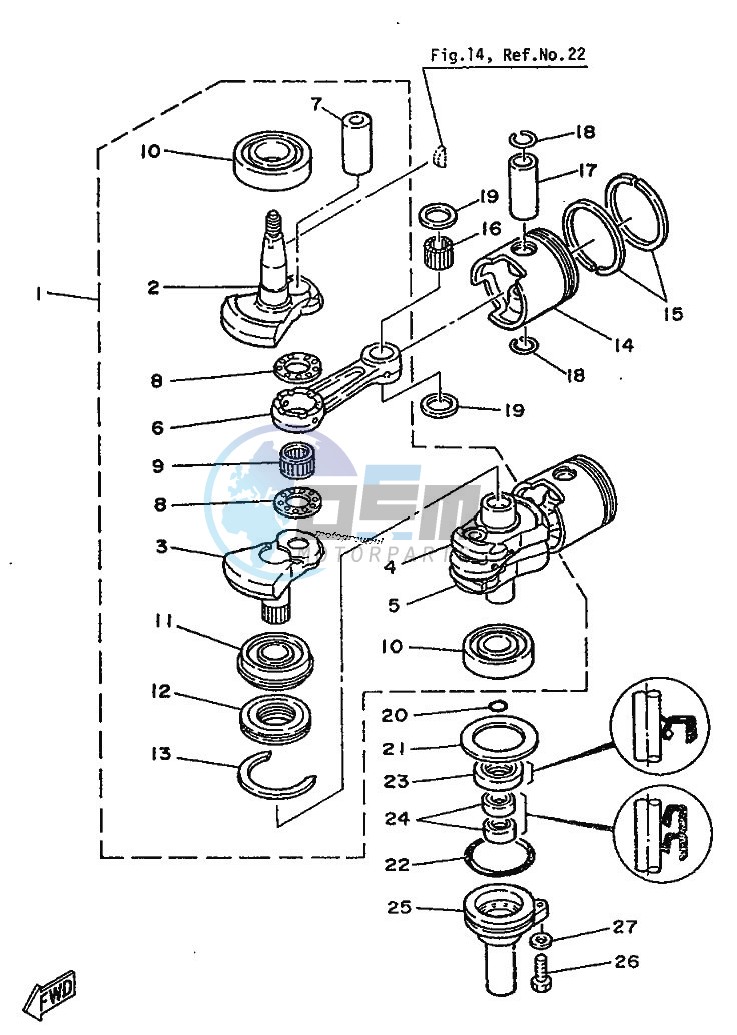 CRANKSHAFT--PISTON