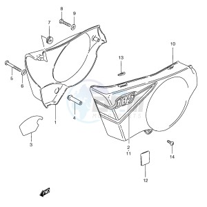 TS185ER (E1) drawing FRAME COVER (TS185ERY ERK1)