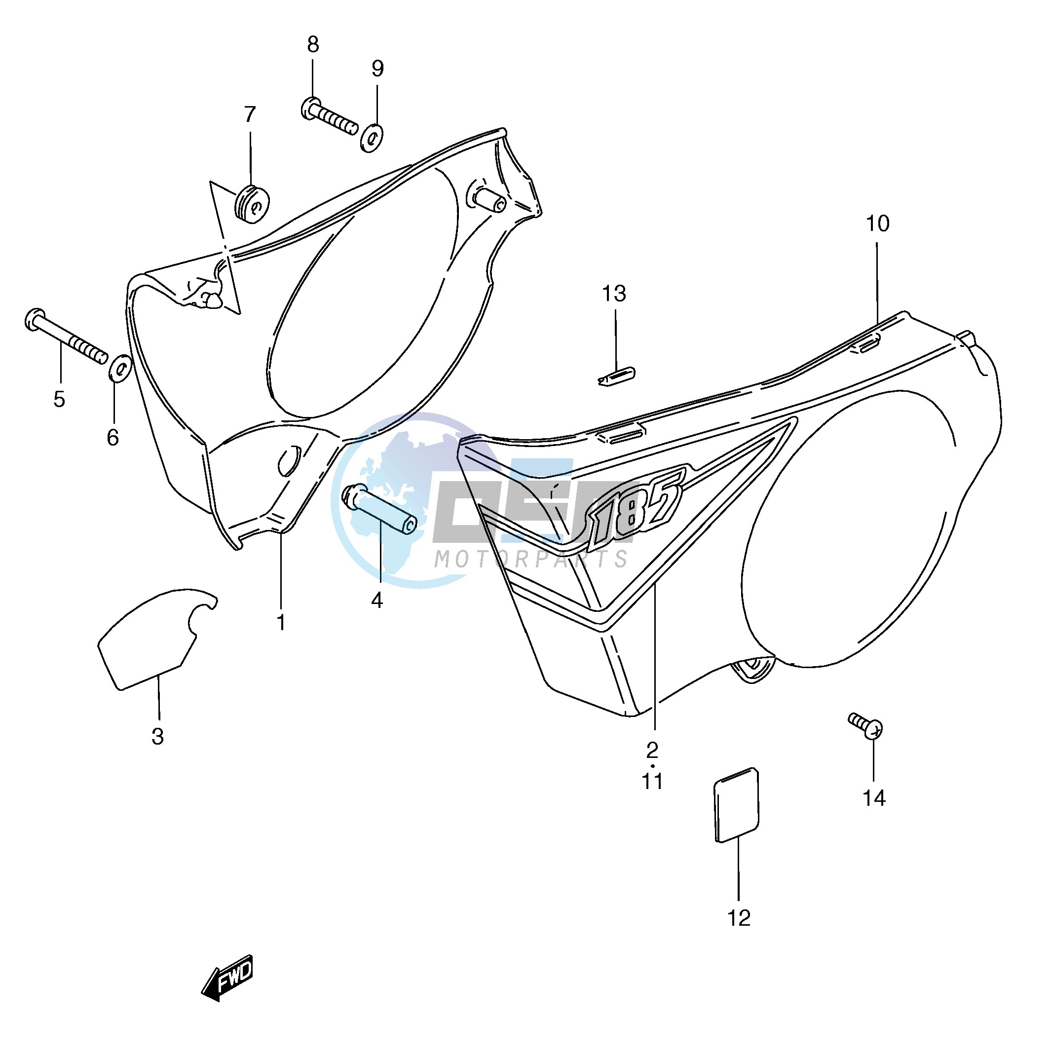 FRAME COVER (TS185ERY ERK1)