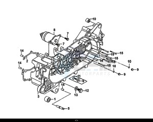 MIO 50I (25 KM/H) (FS05W1-NL) (E4) (L8-M0) drawing L. CRANK CASE