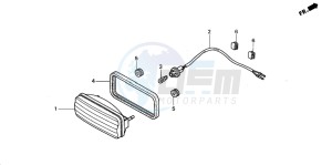 TRX350TM FOURTRAX 350 drawing TAILLIGHT