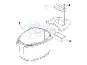 LX 50 2T 25 Kmh NL drawing Helmet housing - Undersaddle