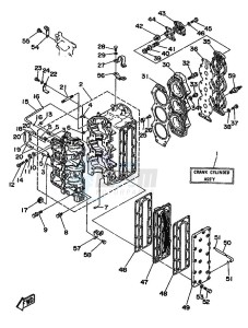 90A drawing CYLINDER--CRANKCASE