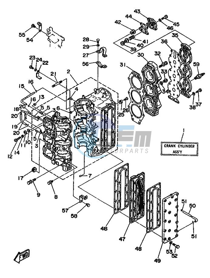 CYLINDER--CRANKCASE