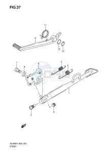 DL650 (E2) V-Strom drawing STAND