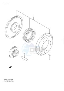 DL 650 V-STROM EU-UK drawing STARTER CLUTCH