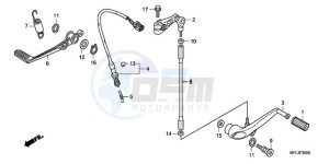 CBR1000RA9 Europe Direct - (ED / ABS TRI) drawing PEDAL