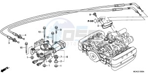 GL1800C drawing REVERSE SHIFT ACTUATOR