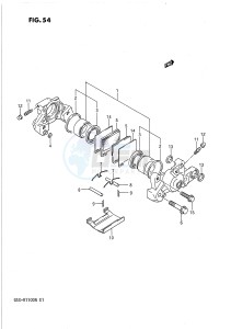 GSX-R1100 (E1) drawing REAR CALIPER