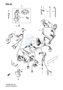 SV650 (E2) drawing WIRING HARNESS (SV650SK8 SK9 SUK8 SUK9 SL0 SUL0)