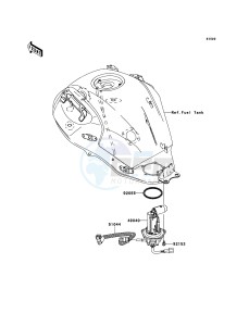 VERSYS KLE650A7F GB XX (EU ME A(FRICA) drawing Fuel Pump