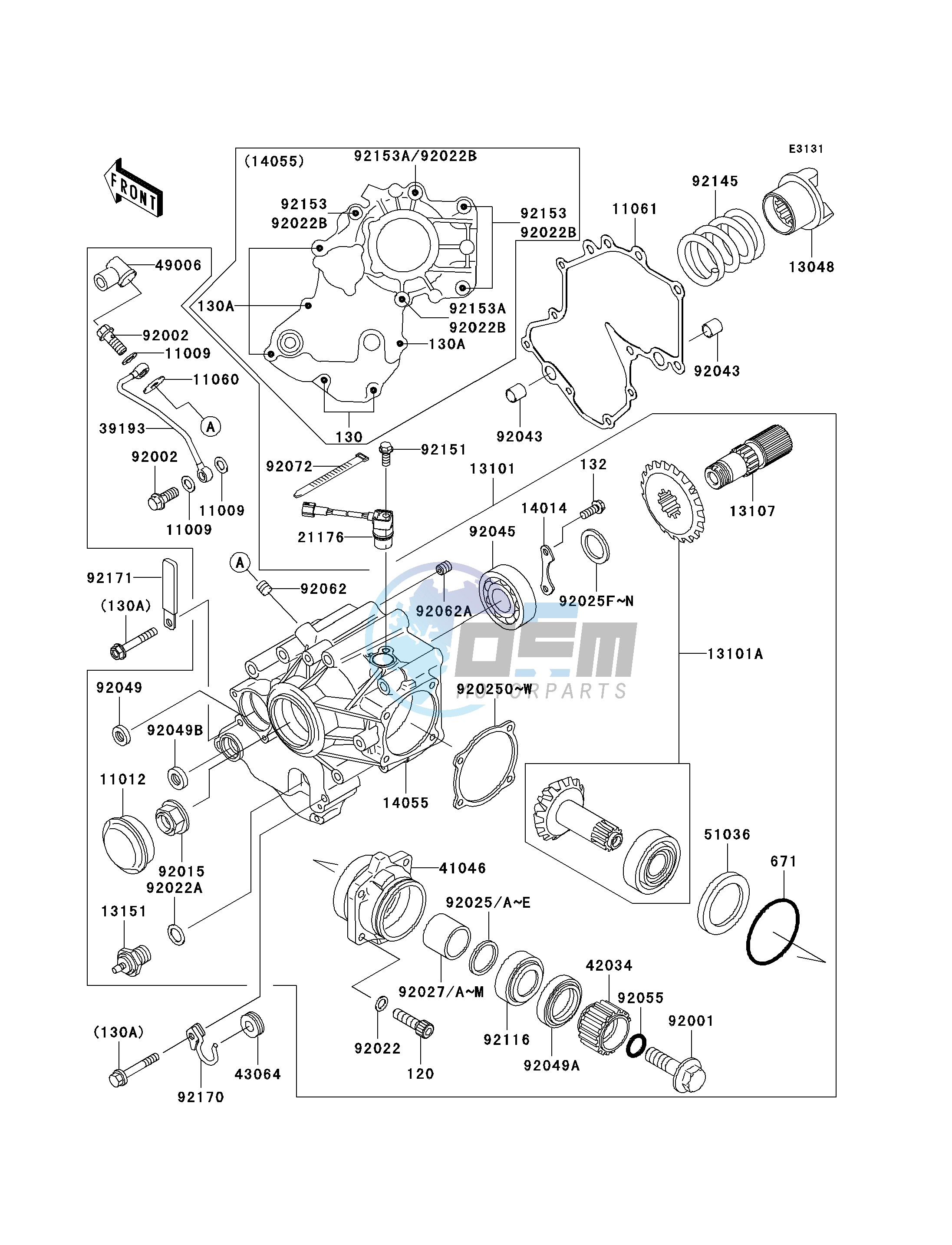 FRONT BEVEL GEAR