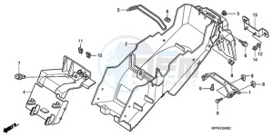 CBR125RWA Europe Direct - (ED / WH) drawing REAR FENDER