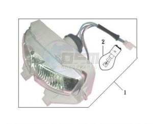 JET BASIX 50 drawing HEADLAMP CPL