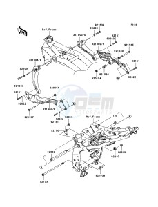 Z750 ZR750L8F GB XX (EU ME A(FRICA) drawing Engine Mount