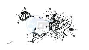 MAXSYM 600 I ABS EXECUTIVE SPORT L6 drawing VOORSTE ONDERSPOILER