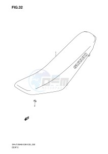 DR-Z125 (E28-E33) drawing SEAT