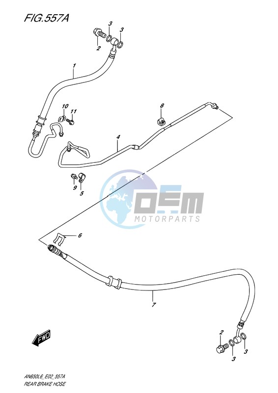 REAR BRAKE HOSE