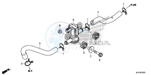 CBR500RAF CBR500R UK - (E) drawing AIR INJECTION SOLENOID VALVE