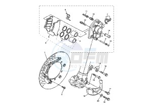 WR F 250 drawing FRONT BRAKE CALIPER