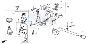 NSR125R drawing HANDLE PIPE/TOP BRIDGE