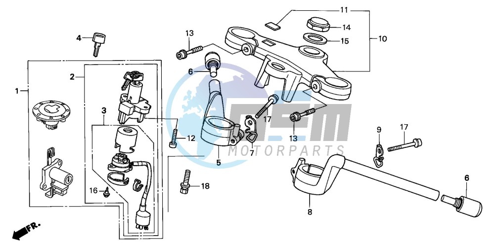 HANDLE PIPE/TOP BRIDGE