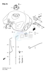 GSR750 (E21) drawing FUEL TANK (GSR750AL2 E24)