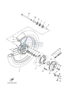 AG125 (BF81) drawing FRONT WHEEL