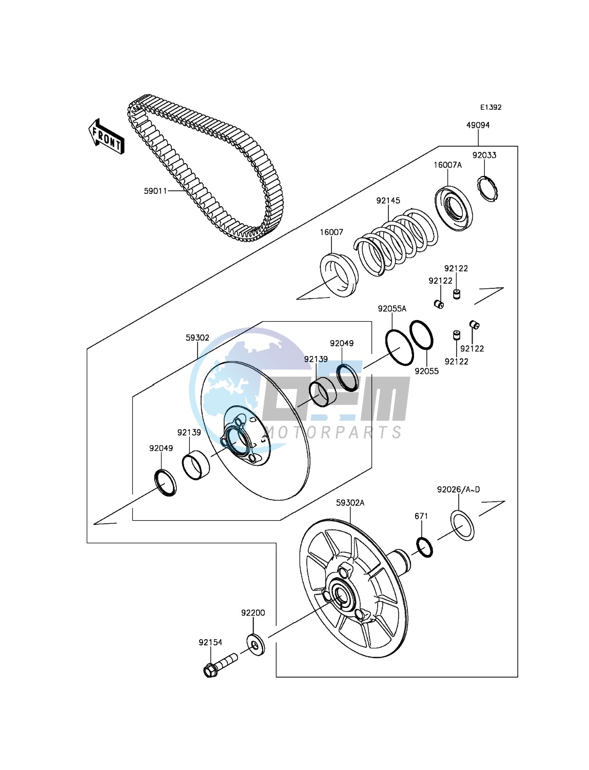 Driven Converter/Drive Belt