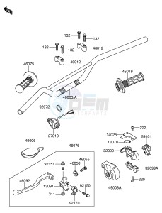 RM65 (E3) drawing HANDLEBAR