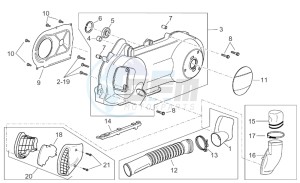 Atlantic 125-200-250 drawing Variator cover