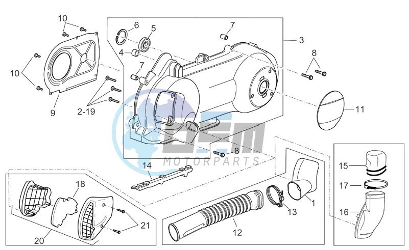 Variator cover