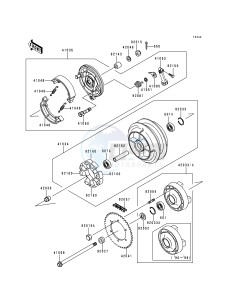 EN 500 C [VULCAN 500 LTD] (C1-C5) [VULCAN 500 LTD] drawing REAR WHEEL_CHAIN