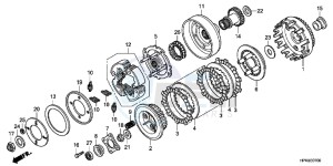 NC750SAH 2ED - (2ED) drawing STARTING CLUTCH