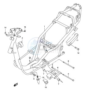 AY50 (P19) katana drawing FRAME (MODEL K1 K2)