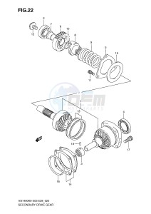 VS1400 (E3-E28) INTRUDER drawing SECONDARY DRIVE GEAR