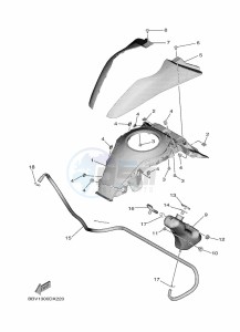 XP560 TMAX (BBV1) drawing STEERING HANDLE & CABLE