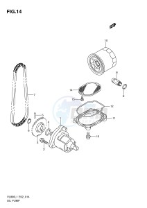 VL800 (E2) VOLUSIA drawing OIL PUMP