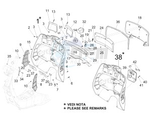 Granturismo 200 L drawing Front glovebox - Knee-guard panel