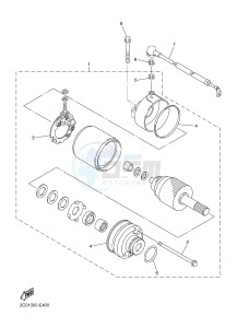 XJ6S 600 DIVERSION (S-TYPE) (36CD) drawing STARTING MOTOR