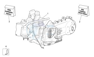 Sport City Cube 125-200 carb e3 drawing Engine