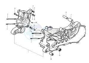 Runner POGGIALI 50 drawing Crankcase